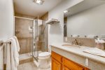 Lower Level Bathroom w Shower & double Vanity